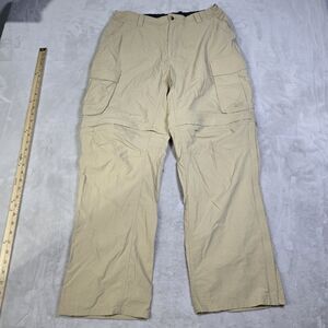 REI R.E.I. Convertible Pants Men L 30 x 29 Biege Tan Cargo Hiking